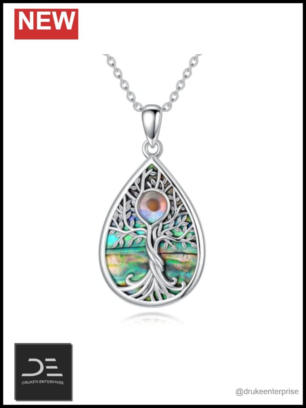 925 Sterling Silver Mustard Seed Pendant Necklace Christian Faith Jewelry Gift